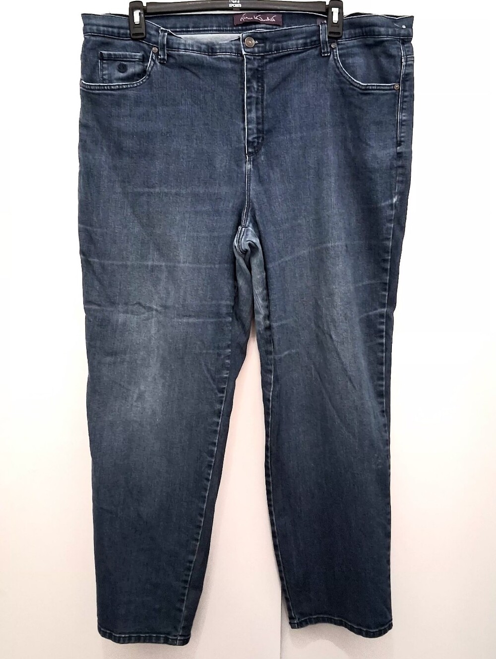 GLORIA VANDERBILT Amanda Classic Blue Straight Leg Jeans Size 22W